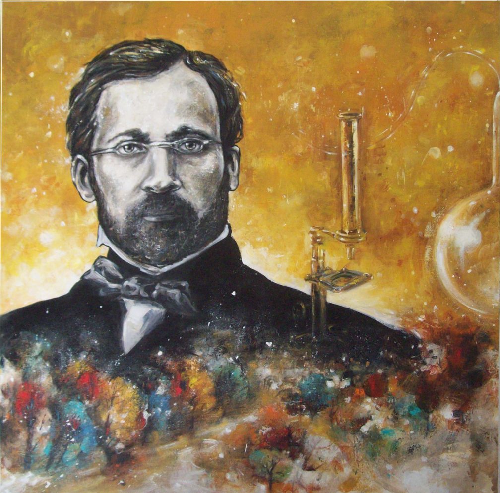 portrait Pasteur 120x120 cm