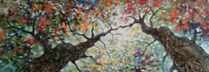 printemps peinture 100 x200 cm