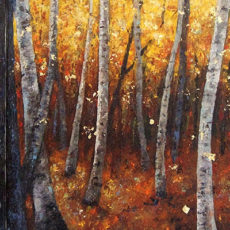 triptyque douceur d&rsquo;automne 3 fois 65×54 cm