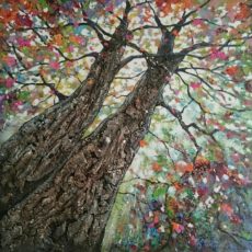 Âmes soeurs 120 x 120 cm ( Vivants )