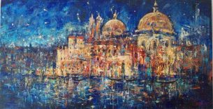 peinture - nuit- Venise