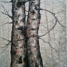 Flocons 116 x 89 cm