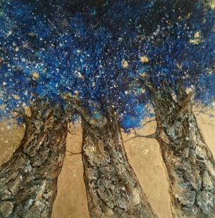 arbres celestes peinture