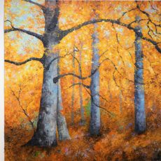 Au coeur de la forêt – triptyque 400 x 200 cm