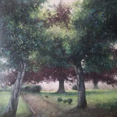 AU JARDIN 100 x 100 cm