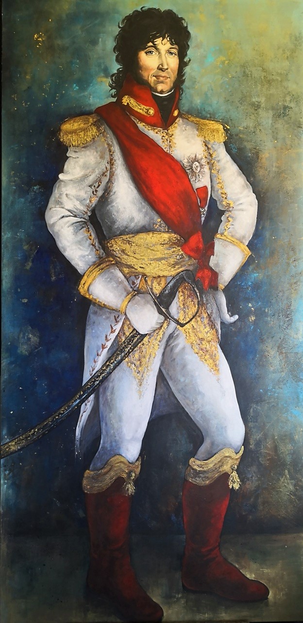 portrait du Maréchal MURAT - peinture 200 x100 cm