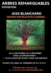 affiche expo Strasbourg joss Blanchard