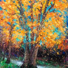 Le tilleul à cinq tiges 100 x 73 cm