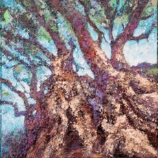 « L&rsquo;Ancien Appel » – L&rsquo;Olivier Millénaire Triptyque 120 x 60 cm,