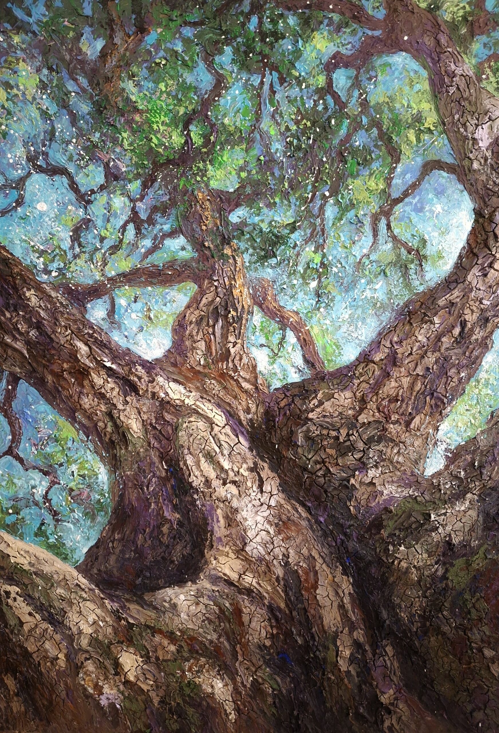 noyer parc Bel-Ébat peinture