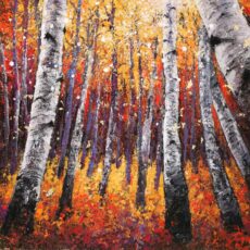PROMESSE – Portrait de PANDO, en hommage aux gardiens de la nature- 60 x 60 cm