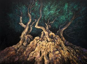 L’ Olivier millénaire de Roquebrune-Cap-Martin” –Triptyque  270 x 200 cm