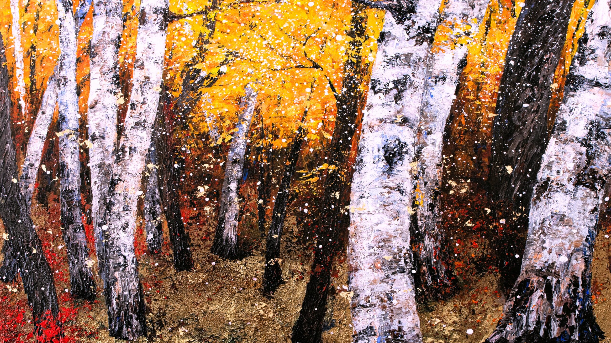 photographer-37 Bouleaux, peinture